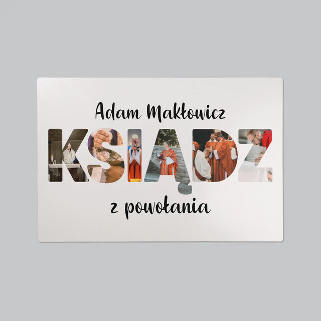 Słowo Ze Zdjęć: Ksiądz z Powołania - Podkładka Na Biurko