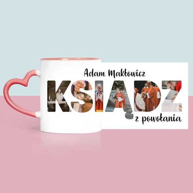 Słowo Ze Zdjęć: Ksiądz z Powołania - Kubek z Nadrukiem
