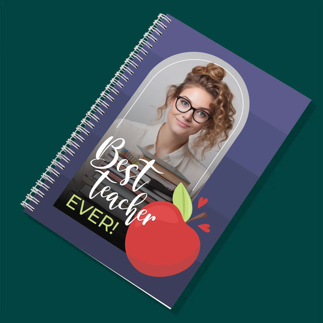 Zdjęcie i Podpis: Best Teacher Ever - Planer Dzienny z Nadrukiem