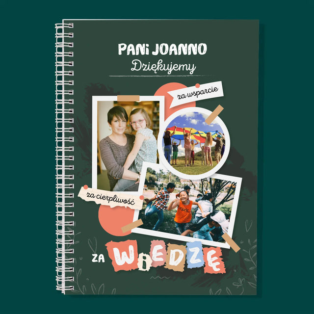 Fotokolaż: Dziękujemy Za Wiedzę - Planer Dzienny z Nadrukiem