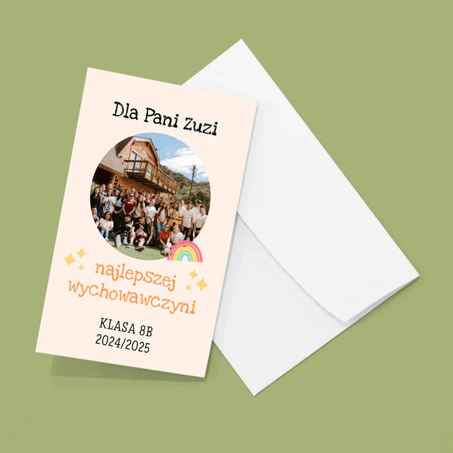 Fotokolaż: Pamiątka Dla Wychowawcy - Duża Harmonijka Ze Zdjęć