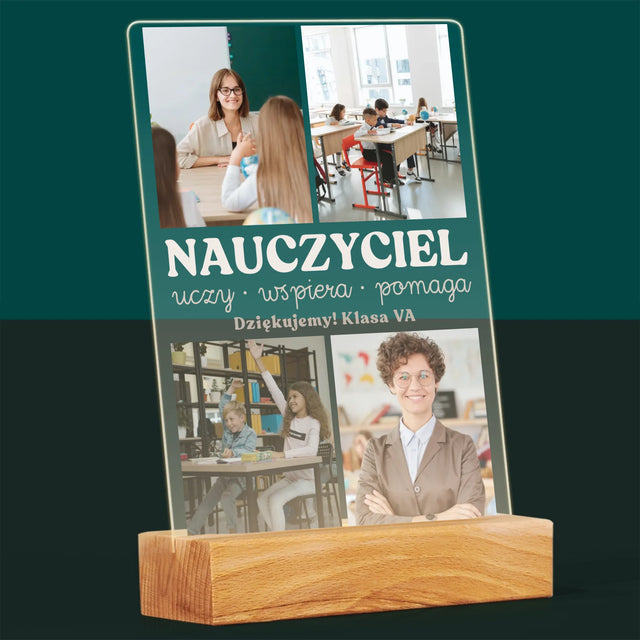 Fotokolaż: Wspaniały Nauczyciel - Wydruk Na Szkle Akrylowym