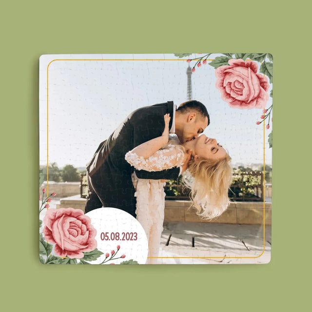Fotokolaż: Wasza Data - Personalizowane Puzzle