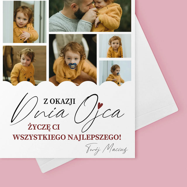 Fotokolaż: Wszystkiego Najlepszego z Okazji Dnia Ojca - Kartka z Życzeniami