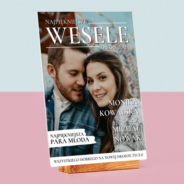 Okładka Magazynu: Najpiękniejsze Wesele - Wydruk Na Szkle Akrylowym