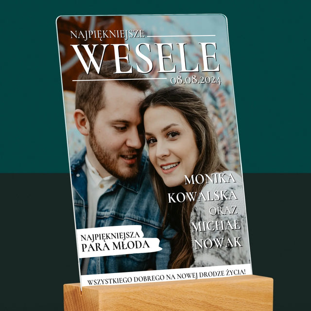 Okładka Magazynu: Najpiękniejsze Wesele - Wydruk Na Szkle Akrylowym