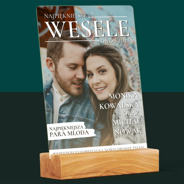 Okładka Magazynu: Najpiękniejsze Wesele - Wydruk Na Szkle Akrylowym