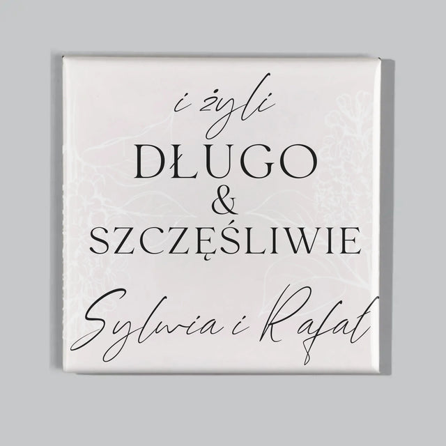 Zdjęcie i Podpis: Żyli Długo i Szczęśliwie - Zestaw Magnesów