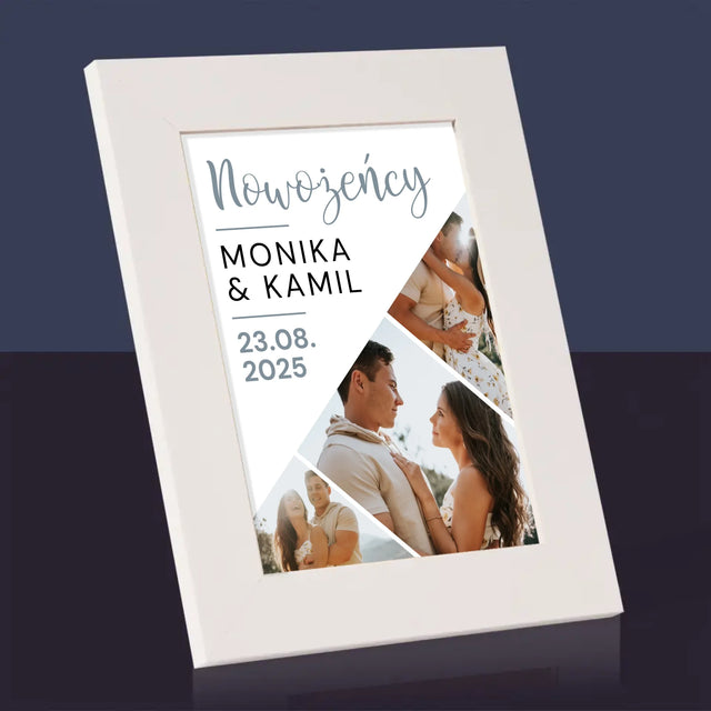 Fotokolaż: Nowożeńcy - Ramka Na Zdjęcie