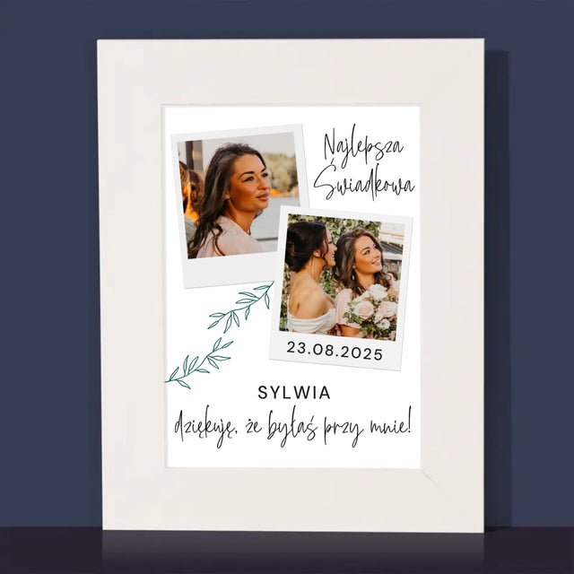 Fotokolaż: Najlepsza Świadkowa Polaroidy - Ramka Na Zdjęcie