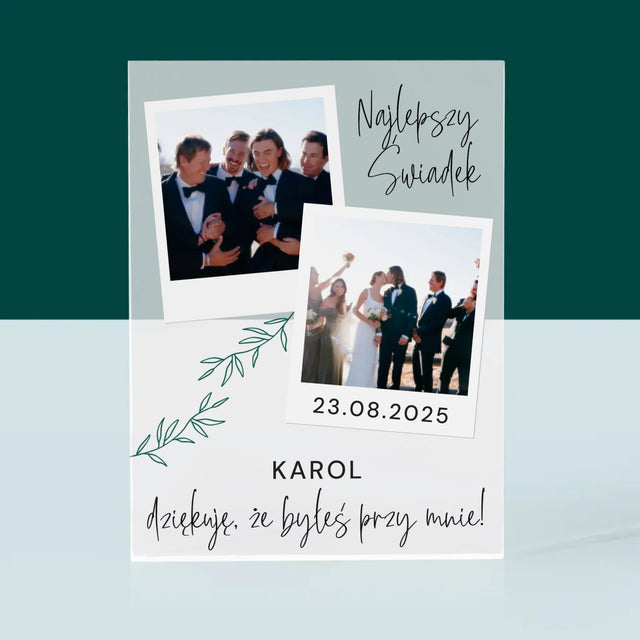 Fotokolaż: Najlepszy Świadek Polaroidy - Blok Akrylowy