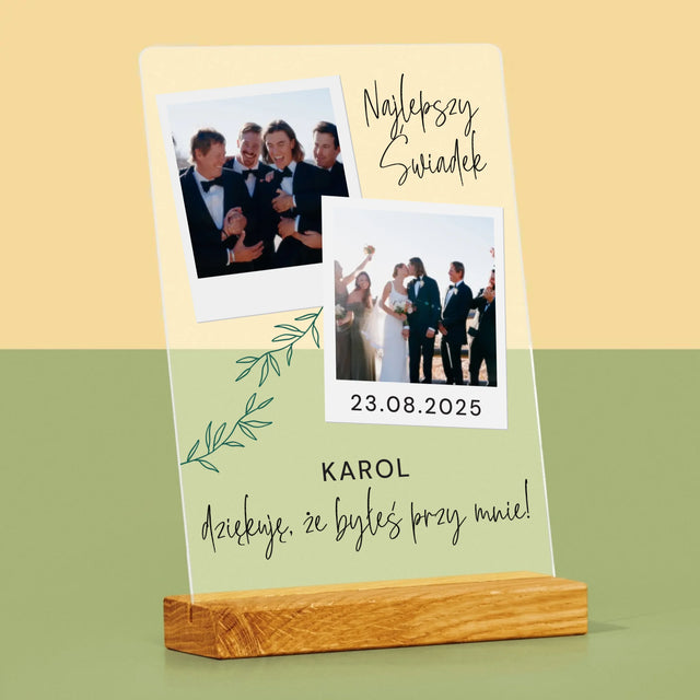 Fotokolaż: Najlepszy Świadek Polaroidy - Wydruk Na Szkle Akrylowym