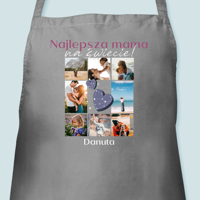 Fotokolaż: Najlepsza Mama - Fartuch z Nadrukiem