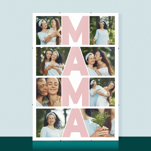 Fotokolaż: Mama - Personalizowany Plakat
