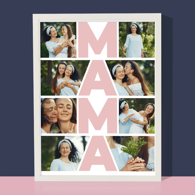 Fotokolaż: Mama - Wydruk Obramowany