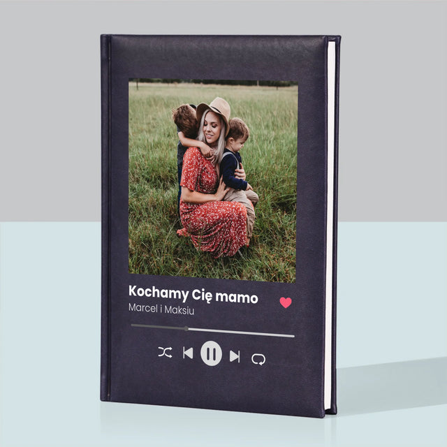 Zdjęcie i Podpis: Kochamy Cię Mamo - Notes Książkowy z Nadrukiem