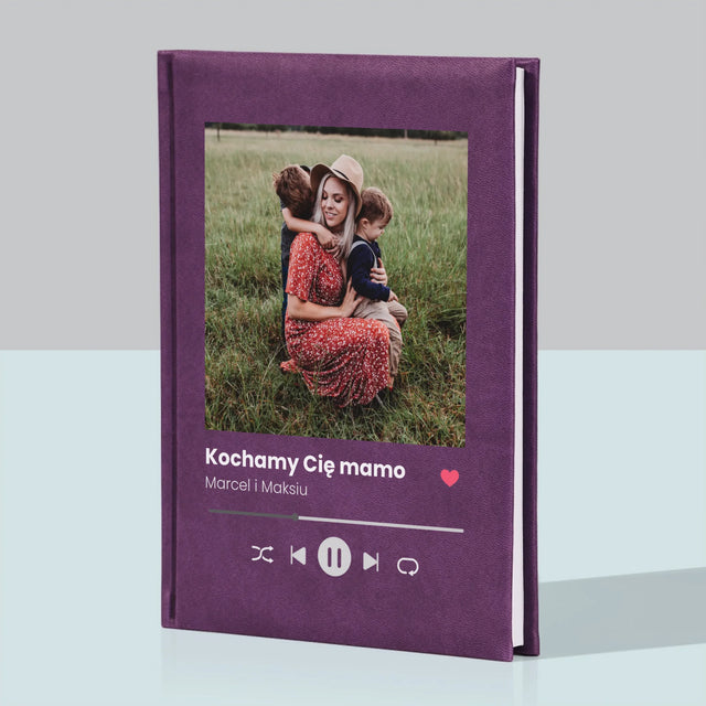 Zdjęcie i Podpis: Kochamy Cię Mamo - Notes Książkowy z Nadrukiem