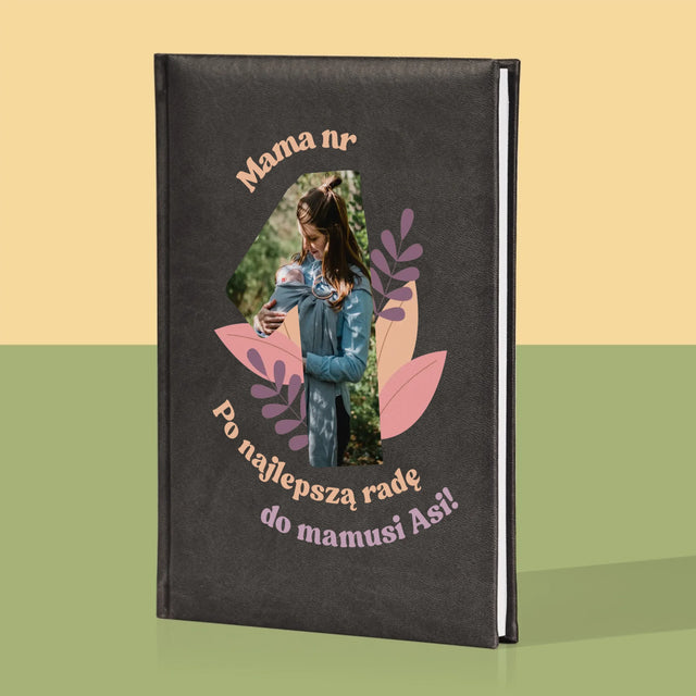 Zdjęcie i Podpis: Mama Nr 1 - Notes Książkowy z Nadrukiem