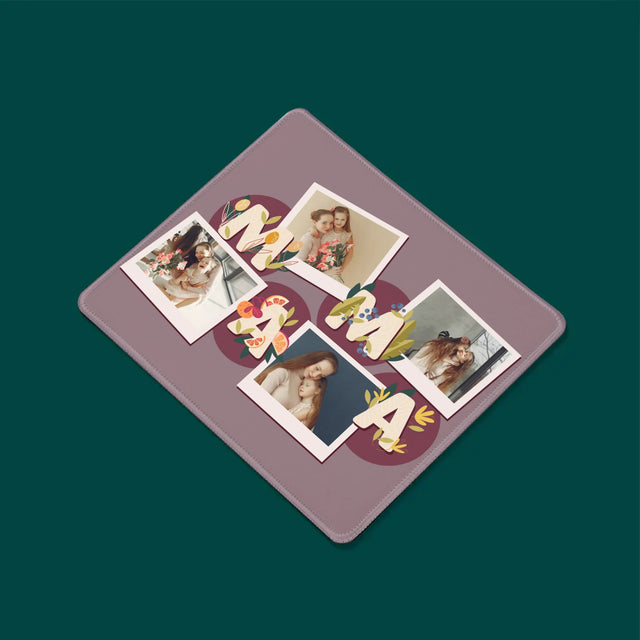 Fotokolaż: Literki Mama - Podkładka Pod Myszkę