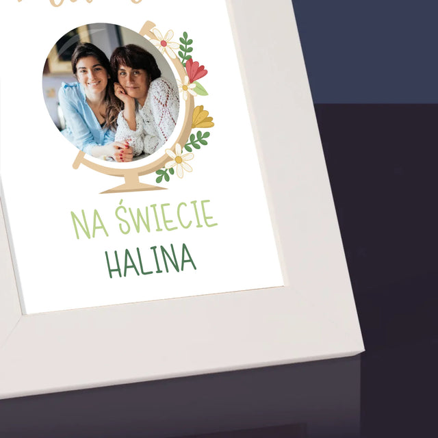 Zdjęcie i Podpis: Najlepsza Mama Świat - Ramka Na Zdjęcie