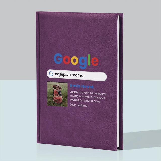 Zdjęcie I Podpis: Najlepsza Mama Wynik Google - Notes Książkowy