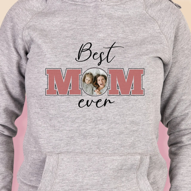 Fotokolaż: Best Mom Ever - Bluza Damska z Kapturem