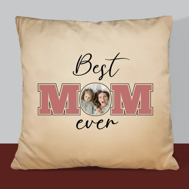 Fotokolaż: Best Mom Ever - Poduszka z Nadrukiem