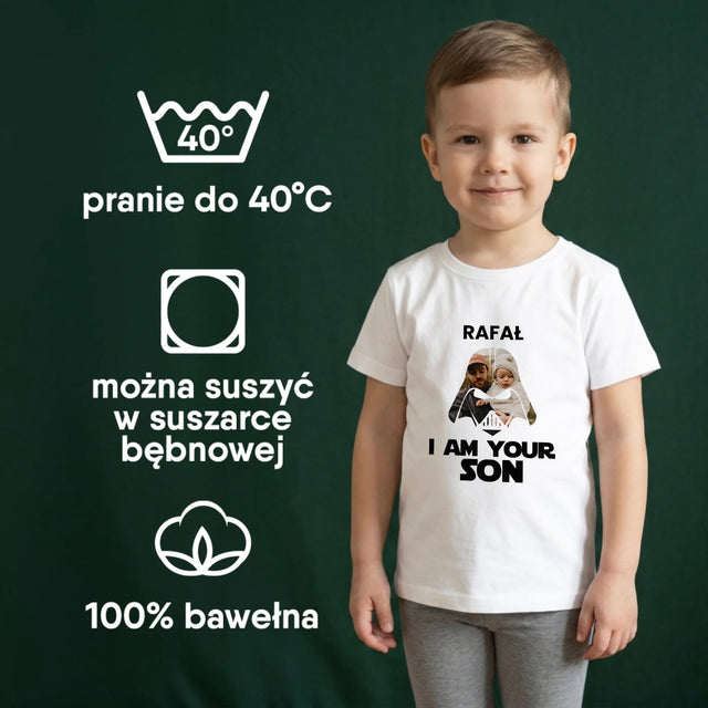 Zdjęcie I Podpis: I Am Your Son - Koszulka Dziecięca
