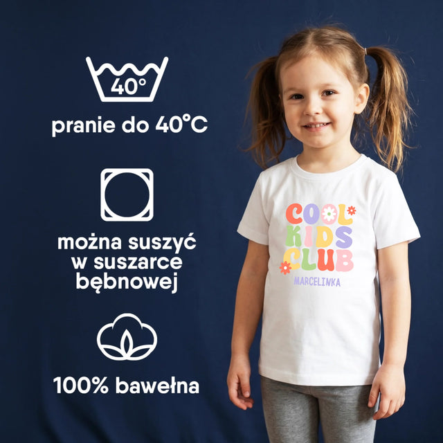 Imię I Podpis: Cool Kids Club - Koszulka Dziecięca