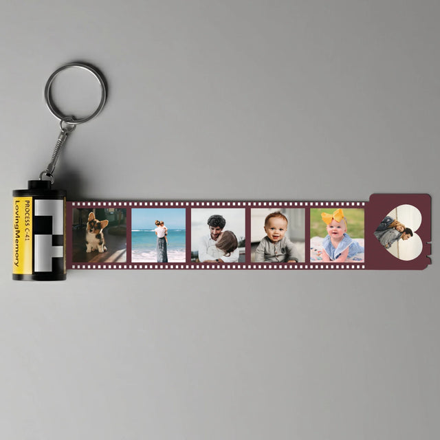 Fotokolaż: Zdjęcie Serce - Personalizowany Brelok Klisza