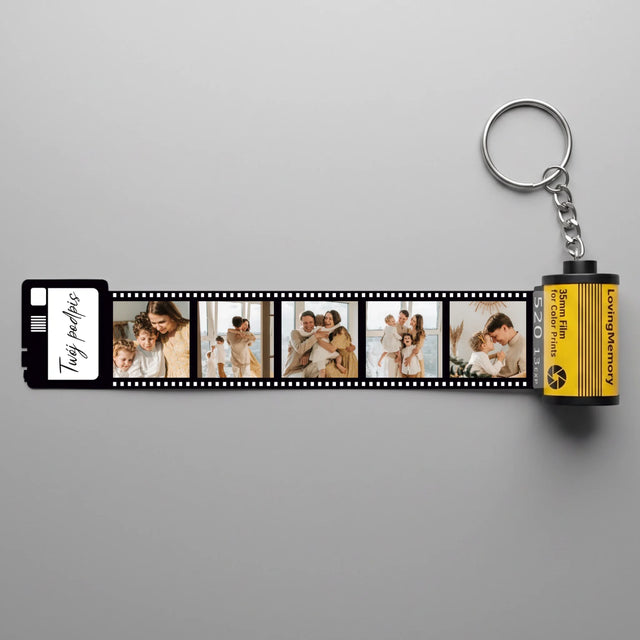 Zdjęcie I Podpis: Twoje Zdjęcie I Podpis - Personalizowany Brelok Klisza