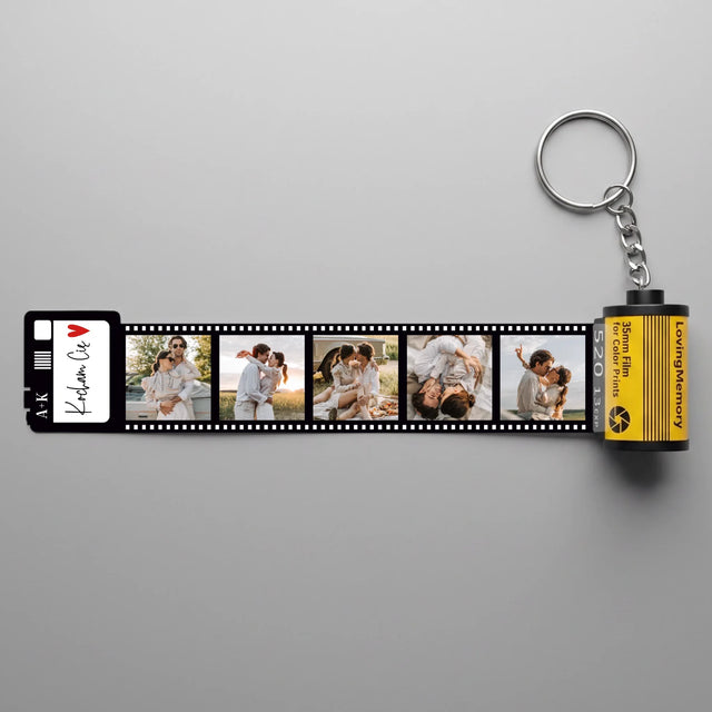 Fotokolaż: Kocham Cię Serce - Personalizowany Brelok Klisza