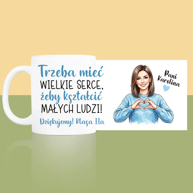 Kreator Postaci: Trzeba Mieć Wielkie Serce - Kubek z Nadrukiem