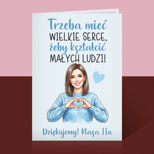 Kreator Postaci: Trzeba Mieć Wielkie Serce - Kartka z Życzeniami