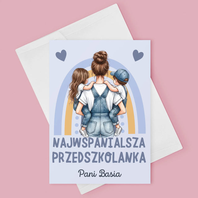Kreator Postaci: Najwspanialsza Przedszkolanka - Kartka z Życzeniami