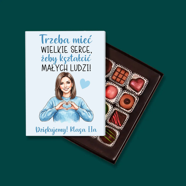 Kreator Postaci: Trzeba Mieć Wielkie Serce - Personalizowane Praliny