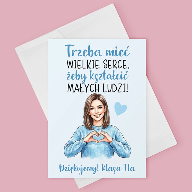 Kreator Postaci: Trzeba Mieć Wielkie Serce - Kartka z Życzeniami
