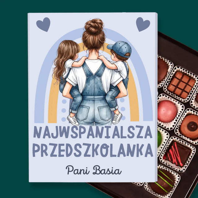 Kreator Postaci: Najwspanialsza Przedszkolanka - Personalizowane Praliny