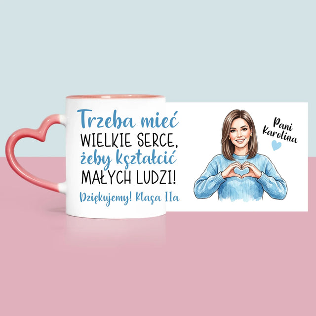 Kreator Postaci: Trzeba Mieć Wielkie Serce - Kubek z Nadrukiem