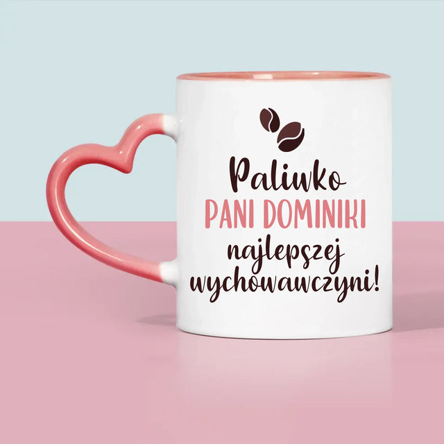 Kreator Postaci: Paliwko Najlepszej Wychowawczyni - Kubek z Nadrukiem