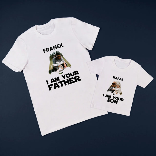 Zdjęcie I Podpis: I Am Your Father - Zestaw Koszulka Męska I Koszulka Dziecięca