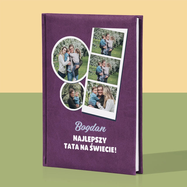 Fotokolaż: Najlepszy Tata Na Świecie - Notes Książkowy z Nadrukiem