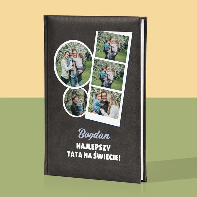 Fotokolaż: Najlepszy Tata Na Świecie - Notes Książkowy z Nadrukiem