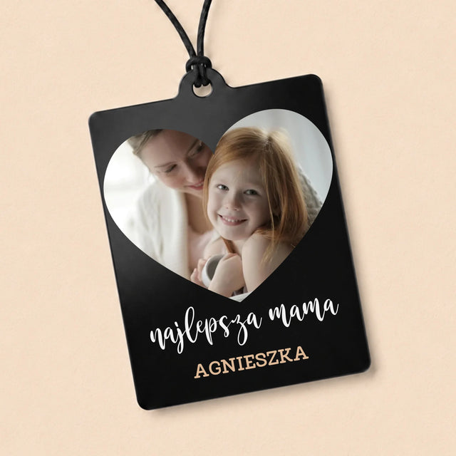 Fotokolaż: Najlepsza Mama Serce - Zawieszka Do Samochodu