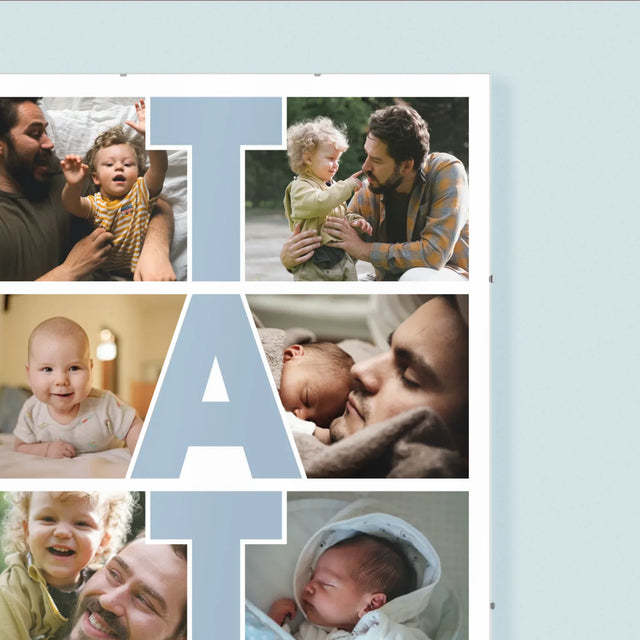 Fotokolaż: Tata - Personalizowany Plakat