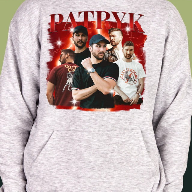 Twoja Postać: Bootleg Dla Niego - Bluza Męska Z Kapturem