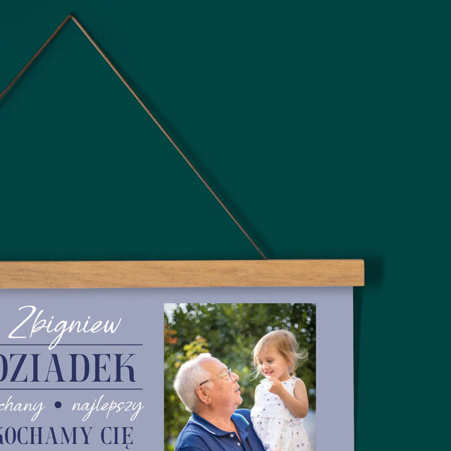 Fotokolaż: Kochany Dziadek - Kalendarz Plakatowy z Listwami
