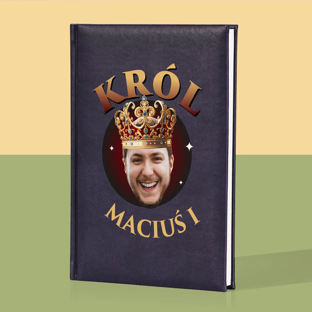 Zdjęcie i Podpis: Król - Notes Książkowy z Nadrukiem