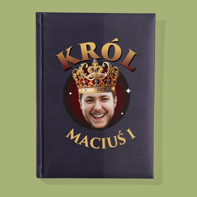 Zdjęcie i Podpis: Król - Notes Książkowy z Nadrukiem