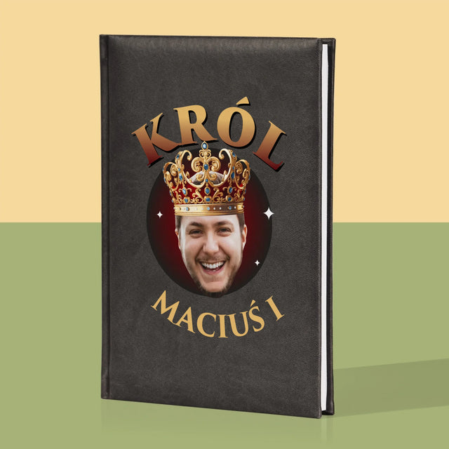 Zdjęcie i Podpis: Król - Notes Książkowy z Nadrukiem